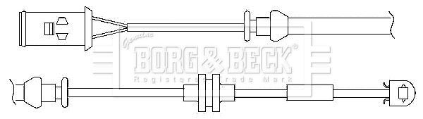 BORG & BECK Kulumisenilmaisin, jarrupala BWL3024